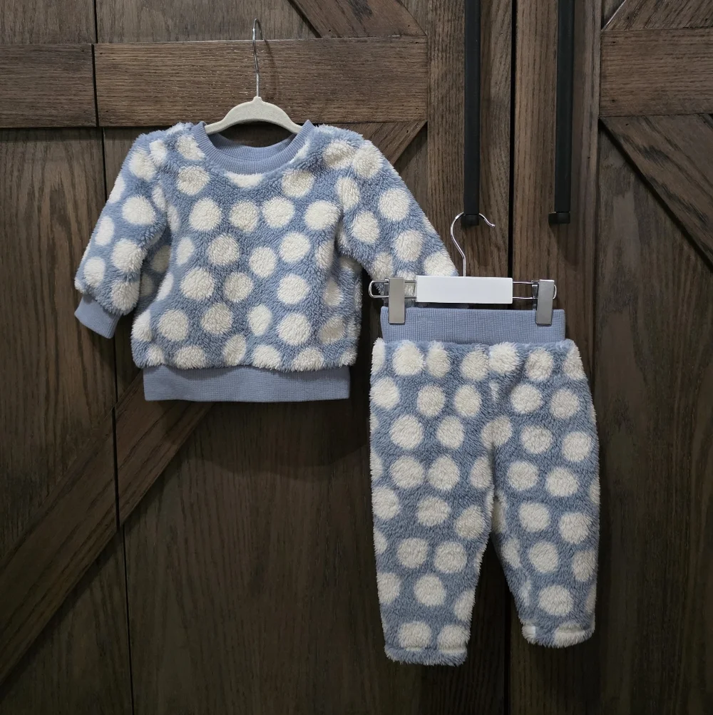 Hanna Andersson Marshmallow Fleece Set